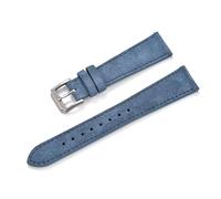 Rodsah 18/19/20/22 mm weiches Wildlederarmband, Vintage Herrenarmband Uhrenarmband mit Schnellverschluss,Blau,20mm