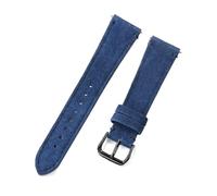 Rodsah 20 mm 22 mm Uhrenarmband aus weichem Wildleder, Vintage-Leder, Schnellverschluss-Uhrenarmband,20mm