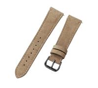 Rodsah 20 mm 22 mm Uhrenarmband aus weichem Wildleder, Vintage-Leder, Schnellverschluss-Uhrenarmband,20mm