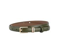 Rodsah Damen-Ledergürtel mit goldener Schnalle, 1,4 cm breit, schlichter, lässiger Ziergürtel für Jeans und Kleider,Grün,100x1.4cm