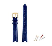 Rodsah Damen-Uhrenarmband, 12 x 4 mm/14 x 5 mm, Kerbe, handgefertigtes Nähband, mit Montagewerkzeug,14mm - 5mm