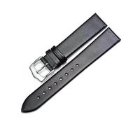 Rodsah Dünnes Leder-Uhrenarmband 8-24 mm, Vintage, buntes Damenarmband, mit Montagewerkzeug Werkzeug,Schwarz,11mm