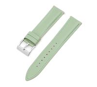 Rodsah Farbiges Lederarmband mit Schnellverschluss, Sportarmband, 20 mm, Uhrenarmband für Herren und Damen, Uhrenzubehör,Hellgrün,20mm