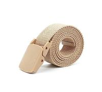 Rodsah Unisex 3,2 cm gewebter Canvas-Gürtel, verstellbarer Kunststoffschnallenbund für Jeans,110cm