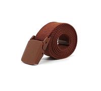 Rodsah Unisex 3,2 cm gewebter Canvas-Gürtel, verstellbarer Kunststoffschnallenbund für Jeans,115cm
