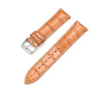 Rodsah Universal-Lederarmband 12-26 mm, Ersatzarmband für Herren und Damen,Hellbraun,12mm