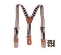 Rodsah Verstellbare Hosenträger mit Knöpfen, 2,5 cm breit, Kinder-Hosenträger für Kleidung, dekorative Accessoires,65x2.5cm