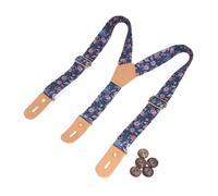 Rodsah Verstellbare Hosenträger mit Knöpfen, 2,5 cm breit, Kinder-Hosenträger für Kleidung, dekorative Accessoires,65x2.5cm