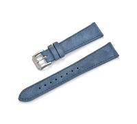 Rodsah Vintage-Uhrenarmband aus weichem Wildleder mit Schnellverschluss, 18 mm, 19 mm, 20 mm, 22 mm, Ersatzarmband, Zubehör,Hellblau,20mm