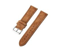 Rodsah Vintage Wildleder-Armband mit Schnellverschluss - 18-24 mm - Ersatzarmband,Braun,18mm