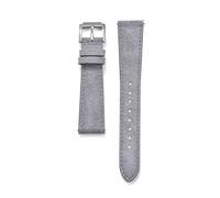 Rodsah Vintage Wildleder-Uhrenarmband, 18 mm, 19 mm, 20 mm, 22 mm, Schnellverschluss, Uhrenzubehör,Hellgrau,18mm