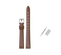 Rodsah Weiches Echtlederarmband, universelles Uhrenarmband 8-24 mm, für Herren und Damen, wasserdicht,Braun,10mm