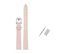 Rodsah Weiches Echtlederarmband, universelles Uhrenarmband 8-24 mm, für Herren und Damen, wasserdicht,Hellrosa,24mm