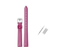 Rodsah Weiches Echtlederarmband, universelles Uhrenarmband 8-24 mm, für Herren und Damen, wasserdicht,Rosenrot,20mm