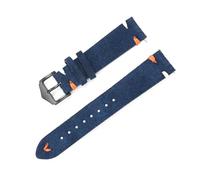 Rodsah Wildleder-Uhrenarmband 20 mm 22 mm Vintage-Armband Ersatz-Uhrenarmband für Herrenuhrenzubehör,20mm