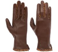 Roeckl Berlin Leo Handschuhe Damen - Damenhandschuhe Fingerhandschuhe mit Futter Herbst-Winter Winter - 7 1/2 HS braun