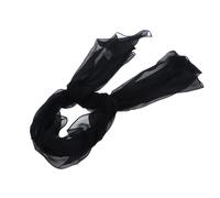 ROECKL Classic Georgette Scarf Black