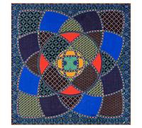 Roeckl Damen caleidoscoop 100x100 Schal, Blau, Einheitsgröße EU