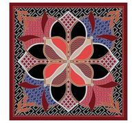 Roeckl Damen Flower Mandala 53x53 Tuch, Black Multi, Einheitsgröße