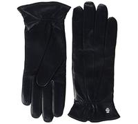 Roeckl Damen Handschuh Klassiker - Gerafft 13011-220, Gr. 6.5, Schwarz (000)