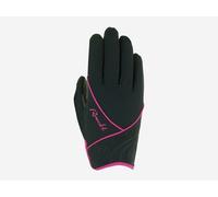 Roeckl Damen Handschuhe ELENA schwarz/pink 8