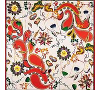 Roeckl Damen Virtual Paisley 130x130 Tuch, red, Einheitsgröße