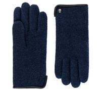 Roeckl Wollhandschuhe mit Lederpaspel Strickhandschuhe Wollhandschuhe (6 1/2 HS - blau)
