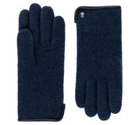 ROECKL - FELTED WOOL Damen Handschuh Walk Felted Wool Navy Blau - Gr. - 7 1/2