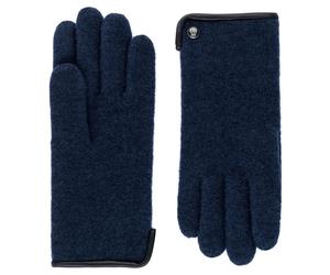 ROECKL - FELTED WOOL Damen Handschuh Walk Felted Wool Navy Dunkelblau - Gr. - 7