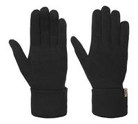 Roeckl Fingerhandschuhe Handschuhe mit Kaschmir Strickhandschuhe (One Size - schwarz)
