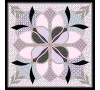 Roeckl Flower Mandala 53x53 Tuch, 9120 Multi Grey, ONE Size