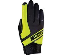 Roeckl Lidhult Fingerhandschuhe (Schwarz / Gelb, Gr.: 08,0)