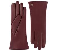 ROECKL - NAPPA WOLLE Damen Handschuh Prag Ziegen Nappa Wine Dunkelrot - Gr. - 7 1/2