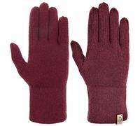 Roeckl Pure Cashmere Handschuhe Kaschmirhandschuhe Fingerhandschuhe Damenhandschuhe Wollhandschuhe (One Size - bordeaux)