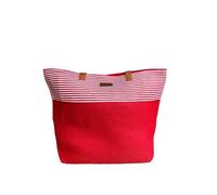 ROECKL - Roeckl Paloma Shopper large, Sommertasche, Strandtasche, Rot-Weiß