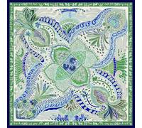 Roeckl Seidentuch Vibrant Paisley 90x90 Multi Green 9890