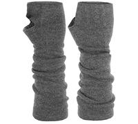 Roeckl Stulpen mit Kaschmir Armstuplen Handschuhe Strickhandschuhe Halbhandschuhe (One Size - anthrazit)