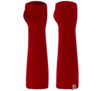 Roeckl Stulpen mit Kaschmir Armstuplen Handschuhe Strickhandschuhe Halbhandschuhe (One Size - dunkelrot)