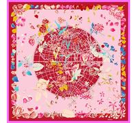 Roeckl Tuch Blooming Atlas 100x100 Multi Blossom 9346 Baumwoll-Seidentuch