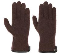 Roeckl Wollhandschuhe mit Lederpaspel Strickhandschuhe Wollhandschuhe (6 1/2 HS - braun)