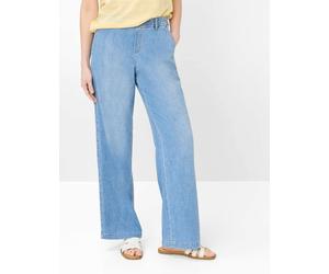 Röhrenjeans BRAX "Style MAINE", Damen, Gr. 40, Normalgrößen, hellblau, Denim/Jeans, 91% Baumwolle, 7% Elastomultiester, 2% Elasthan, Jeans (83098663-40) hellblau