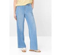 Röhrenjeans BRAX "Style MAINE", Damen, Gr. 42, Normalgrößen, hellblau, Denim/Jeans, 91% Baumwolle, 7% Elastomultiester, 2% Elasthan, Jeans (83098663-42) hellblau