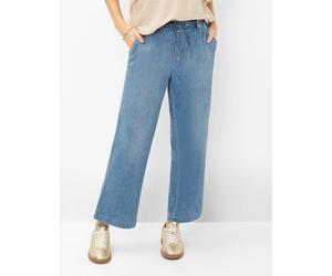 Röhrenjeans BRAX "Style MAINE S", Damen, Gr. 42, Normalgrößen, blau (hellblau), Denim/Jeans, 91% Baumwolle, 7% Elastomultiester, 2% Elasthan, Jeans (74126409-42) hellblau