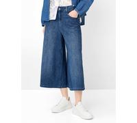 Röhrenjeans BRAX "Style MELLI S", Damen, Gr. 36K (18), Kurzgrößen, blau, Denim/Jeans, 91% Baumwolle, 7% Elastomultiester, 2% Elasthan, Jeans (22306816-18) blau