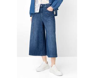 Röhrenjeans BRAX "Style MELLI S", Damen, Gr. 36K18, Kurzgrößen, blau, Denim/Jeans, 91% Baumwolle, 7% Elastomultiester, 2% Elasthan, Jeans (22306816-18) blau