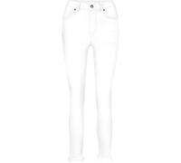 Röhrenjeans, Damen, Gr. 46, Normalgrößen, weiß, 95% Baumwolle, 3% Polyester, 2% Elasthan, Miedereinsatz:15% Elasthan, 85% Polyamid, LINEA TESINI BY HEINE, unifarben, 7/8-Länge, Jeans (59144769-46) wei