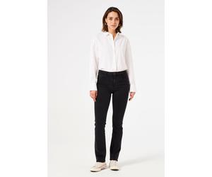 Röhrenjeans GARCIA "CELIA", Damen, Gr. 28, Länge 32, blau (schwarz used), Denim/Jeans, Obermaterial: 92% Baumwolle, 6% Polyester, 2% Elasthan, Jeans Röhrenjeans (63415137-28)