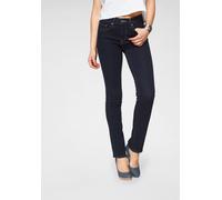 Röhrenjeans LEVI'S "312 SHAPING SLIM", Damen, Gr. 30, Länge 30, blau (rinsed), Denim/Jeans, Obermaterial: 80% Baumwolle, 19% Polyester, 1% Elasthan, Abriebeffekte, slim fit lang, Jeans Röhrenjeans, Sc