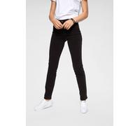 Röhrenjeans LEVI'S "312 SHAPING SLIM", Damen, Gr. 32, Länge 32, schwarz (new, schwarz), Denim/Jeans, Obermaterial: 78% Baumwolle, 21% Polyester, 1% Elasthan, unifarben, slim fit lang, Jeans Röhrenjean