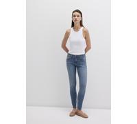 Mavi Damen Adriana Jeans, deep Shaded Street, Mid-Rise, Super Skinny, 30W 34L